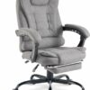 Centro Executive Office Chair With Footrest & Lumbar Support Ergonomic Recliner Computer Desk Chair Adjustable Back Rest Heavy Duty 360° Swive
