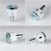 2 Pack Toilet Flush Button Toilet Wire Button Replacement Dual Flush Button Toilet Push Button for Cistern Bathroom Toilet