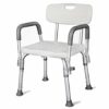 Bath Stools,Shower Chair Bathroom Stool Bath Bench for Disabled Elderly with Armrests and Back Non-Slip Heigt Adjustable