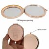 HCHES Stunning Rose Gold Foldable Compact Magnifying Mirror Engraved with Message, for Mum or Grandma at Mothers Day,Birthday,Thanksgiving,Christ