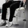 WANGZI Elderly Bath Chair Shower Chair Free Punching Elderly Shower Chair Bathroom Stool Bath Stool Non-Slip Bath Seat,White