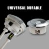 Toilet Dual Flush Push Button, 2 Pack Toilet Button Flushing Round Head Toilet Flush Button Replacement Accessories for Bathroom Toilet Water Tan