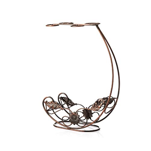 AFLHYJK Copper Wine Rack Hanging Wine Glass Holder Bar Stand Bracket Display Stand Bracket Decoration