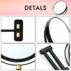 Bufccy Wall Mounted Makeup Mirror, 1X/10X Magnifying Mirror 8 Inch Double Side Extendable Bathroom Make Up Mirror with 360° Swing Arm