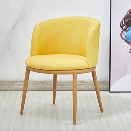 FKSDHDG Dining Room Chairs Nordic Style Dining Table With Chairs Set Furniture Cotton Linen Solid Wood Hotel Kitchen Restaurant Stool (Color : bl
