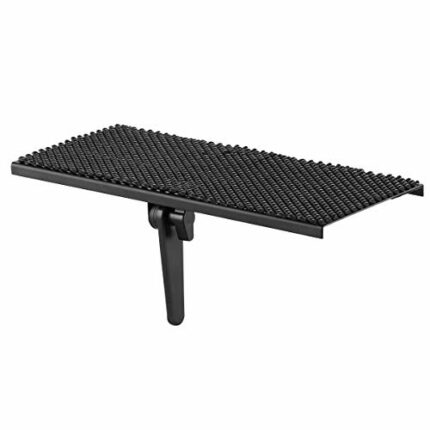 Suptek TV Top Shelf - 30cm Flat Panel Steel Mount for Streaming Devices, Media Boxes, Speakers and Home Decor, Black CS106M