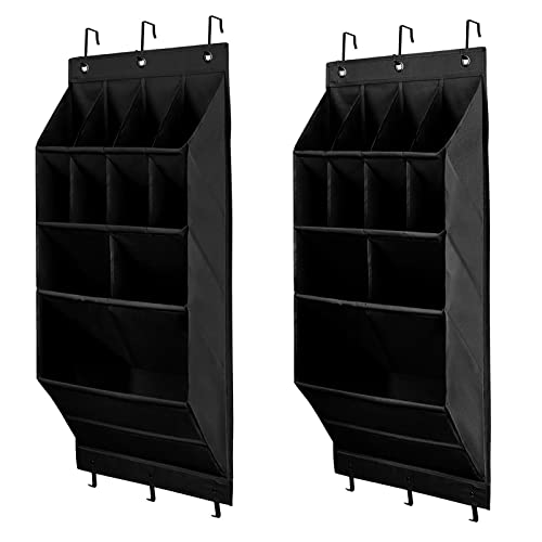 2pcs Door Shoe Rack, Over The Door Shoe Organizer With Deep Pockets Over Door Hanging Storage, Hanging Shoe Organizer With 6 Hooks Shoe Rack Stor
