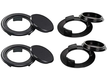 NT-ling 2 Set Patio Table Umbrella Hole Ring and Cap Set, Standard Table Hole Silicone Umbrella Hole Ring Plug and Cap Set for Glass Outdoors Pat