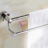 Bathroom Bathroom Shelf Double Bar Towel Rack Storage Rack Kitchen Cloths Hanger Tower -Resistant Shower Holder - Silver Tower Hanger/70Cm