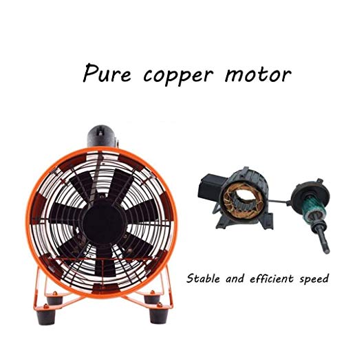 RJSODWL Portable Flow Fan,Sealed Motor Industrial Axial Air Mover, Blower, Dust Removal Fan Industry 12 In