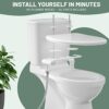 Vantency Ultra-Slim Bidet Attachment for Toilet UK,Non-Electric Cold Water Bidet Toilet with Dual Nozzle,Adjustable Water Pressure,Rear/Feminine