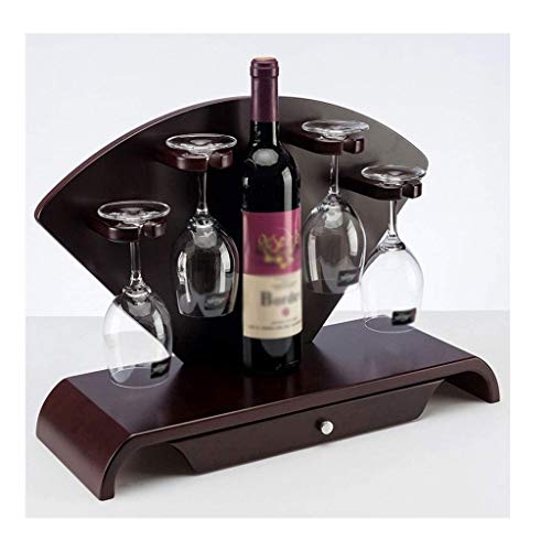 CZDYUF European Style Wood Wine Rack, Wine Glass Rack Wine Bottle Rack Display Stand Creative Decorations