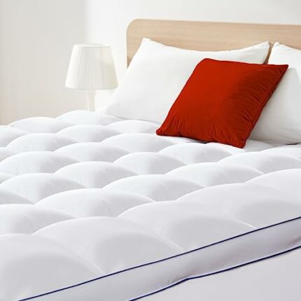 COZYART Mattress Topper Full, Extra Thick Cooling Mattress Pad Cover for Back Pain, Breathable 3D Snow Down Alternative Overfilled Pillow Top wit