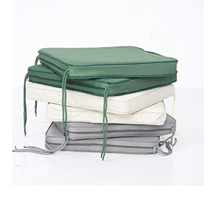 Sapphire Collection Waterproof Garden Chair Cushion seat pad Dining outdoor Rattan Seat Pads Dining Room Seating Outdoor lawn seats (16"x16"x2")