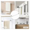 Sumajuc Stainless Steel Towel Rail, Adjustable 40-70 cm Towel Rail Wall Mounted with Screws for Bathroom and Kitchen