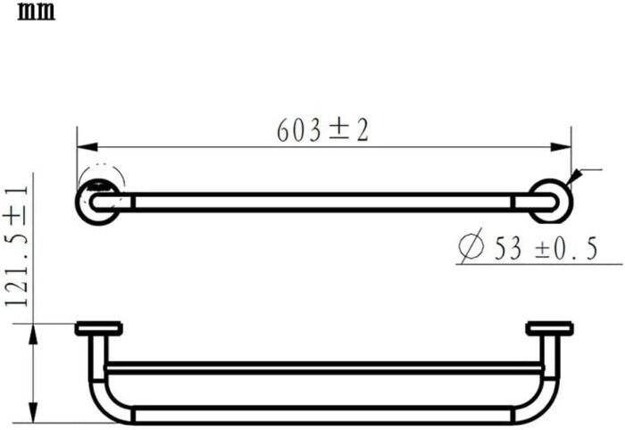 Towel Rail,bathroom towel rack Tower Hanger Stainless Steel,Double Pole bathroom towel rack,Bathroom Accessories Shelter-23.62 Inch,Chrome