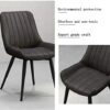 dining chair Office Reception Chairs Business Dining Chairs Set Kitchen Dining Chairs Set of 4 Metal Feet Comfortable Cushions and Backrest Leath