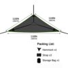 Triangle Hammock, Multi Person Portable Hammock, Outdoor Camping Aerial Hammock 3 Point, 2-3 Person Design, for Travel Backyard Garden Camping (2