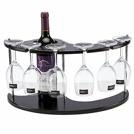PIBM Fashion Creative European Bar Wooden Wine Rack | Fashion Creative Wine Rack | Household Fashion Creative Wine Glass Rack | Wine Rack Wine Bo