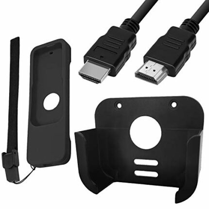 TV Mount, Protective Case and High-Speed HDMI Cable Compatible with Apple TV 4th and 4K 5th Generation, SourceTon Wall Mount Compatible with Appl