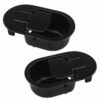2X Black Chair Sofa Couch Release Lever Replacement Handle Durable Recliner Oval