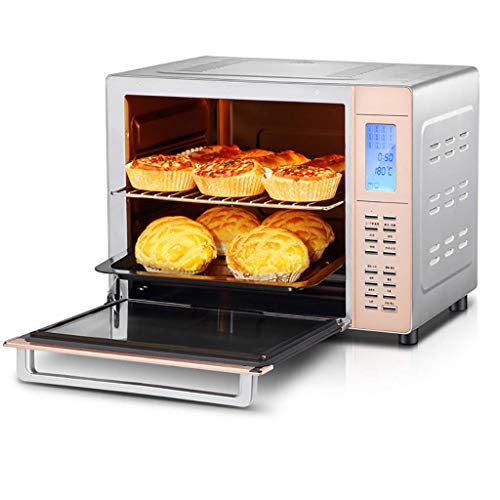 KKYKP Rotisserie Convection Toaster Oven, Stainless Steel -Dimensional Hot Air Circulation with Furnace Lamp
