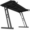 Play haha.Gaming Desk 120 x 60cm Large Computer Table PC Gaming Desk for Home Office, Metal Frame Gaming Table with Cable Tray and Headphone Hook