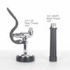 Pre-Rinse Hose Connection Spray Head Handheld Multifunction Spray Valve High Pressure Dishwasher Accessories Chrome Finshed Black,Pull Down Spray