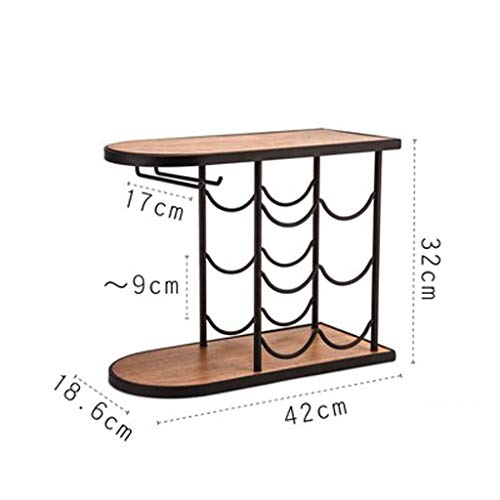 CZDYUF Nordic Creative Wine Rack, Decoration Living Room Household Wine Storage Rack Iron Wine Bottle Rack