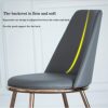 dining chair Kitchen Dining Room Furniture Chairs Water Proof PU Leather Dining Chairs With Metal Legs Soft Cushion Seat And Back For Office Loun