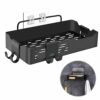 Aila Shower Shelf, Rustproof Shower Caddy Self-Adhesive with 3 Hooks, Wall-mounted Shower Organiser Durable Stainless Steel Bathroom Storage Rack