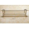 HIGOH Towel Racks,Bathroom Towel Rack Wall Mounted Towel Holder,Bath Towel Rack Rail,Wall-Mounted Bathroom Stainless Steel Bathroom Towel Shelf,B