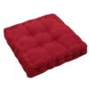 ASDF Garden Furniture Pad, Outdoor/indoor Water Thicken 2 Seater Bench And Patio Furniture Pad Cushion 55x55cm red-3
