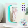 YJINGRUI Magnetic Floating Shoe Stand 16 Colorful LED Levitating Shoes Display 360 Degree Rotating Floating Sneaker Stand (Black)