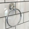 Agua Accessories Towel Ring for Hanging Towel Hanger, Towel Holder Wall Mounted for Bathroom & Kitchen Bathroom Accessories Chrome 12 Years