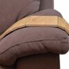 apollo THE HOUSEWARE BRAND Flexible Sofa Tray, Holder, Hevea Wood, Perfect for Wine or Snacks, Arm Chair Media Holder, Natural