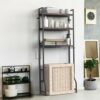 Over the Toilet Rack for Bathroom, 3-Tier Over Toilet Organizer Rack Multifunctional Over The Toilet Storage Rack Freestanding Bathroom Space Sav