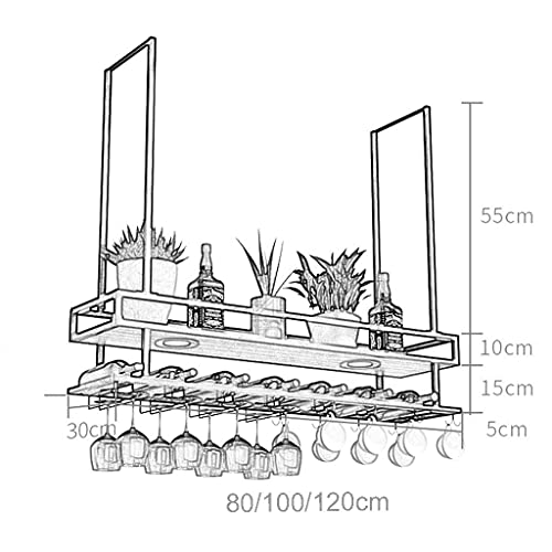 OUSIKA Wine Racks,Wine Glass Rack Cabinet Holder - Wall Bottle Glass Shelf Ceiling, Wine Cabinet Barniture, Wine Storage Display