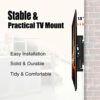 JXMTSPW TV Wall Bracket for Most 14-42 Inch LED LCD Flat Curved TV Monitor, Tilt TV Wall Mount with Max VESA 200x200mm up to 25KG, Up Down Ultra