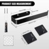 ANOTHEEE Hand Towel Holder Black Towel Ring Self Adhesive Towel Rail for Bathroom, Towel Rail Self Adhesive With 2 Pac Self Adhesive Hooks SUS304