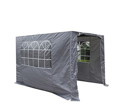 All Seasons Gazebos 3x3 Lightweight Side Panel Set Metallic Grey