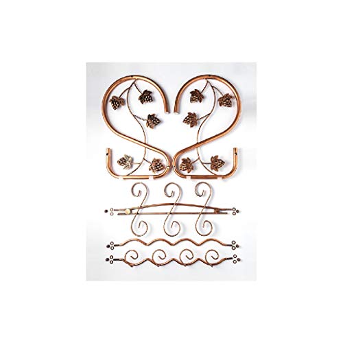 DLOETT Iron Wine Rack- Metal Wire Wine Rack - for Kitchen Countertops, Pantry, Fridge - Freestanding, Stackable