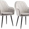 dining chair Kitchen Dining Room Furniture Chairs Dining Chairs Set Of 2 Kitchen Dining Room Leisure Room Corner Chairs Velvet Reception Chairs W