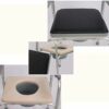 CNAOHGHN Toilet Portable for Elderly People Toilet Stool, Pregnant Women's Bathroom Chair, Bearing Weight 100 kg, Fixed Barrel Chair with Toilet