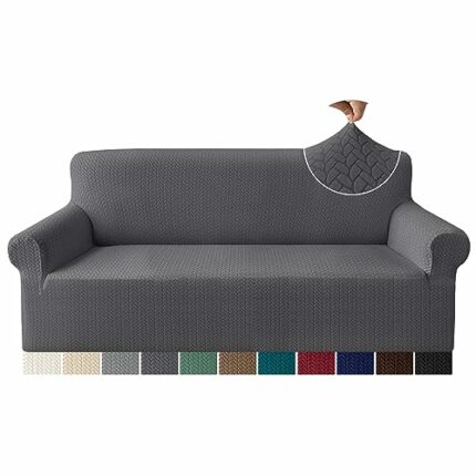 Granbest Premium Fashion Jacquard Sofa Covers 3 Seater, Anti-wrinkle Super Stretch Couch Cover, Non Slip Sofa Slipcover for Living Room (3 Seater