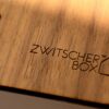 Zwitscherbox Wood Zwitscherbox, Walnut/Black,11 x 12 x 3 cm