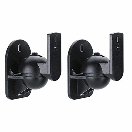 Maclean MC-526 2X Speaker Wall Mount Bracket up to 3,5 KG, Tilt Rotation Swivel HiFi Satellite