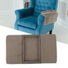Fdit Sofa Tray Table Clip on Side Table, Foldable Sofa Arm Table Detachable Armrest Tray for Eating and Drink (Coffee)