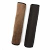 HKSMAN 2 Pieces Office Home Polyester Removable Durable Machine Washable Office Chair Armrest Slipcovers Covers (Brown)
