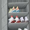SLEEPING LAMB Over The Door Shoe Organizer for Closet with 8 Large Deep Pockets, Grey